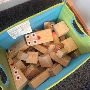 Wooden blocks collection Montessori assorted